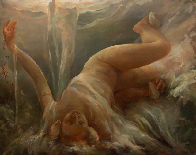 In Bocca alla Balena, oil on panel, 30"x24"