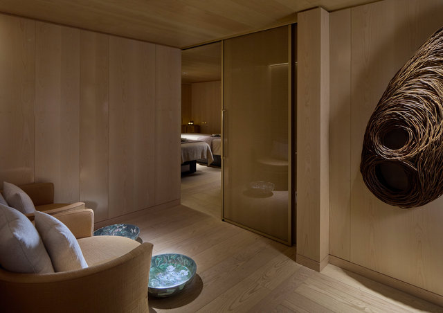 large brown willow woven wall sculpture