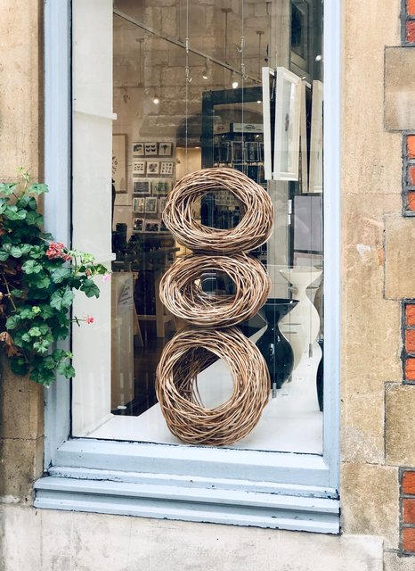 in the window at the CCA Gallery Cambridge