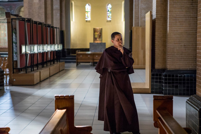 Brazilian monk visits the Titus Brandsma Memorial Church in Nijmegen