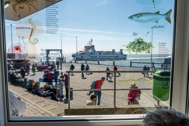 The ferry docks on the Wadden Island of Schiermonnikoog