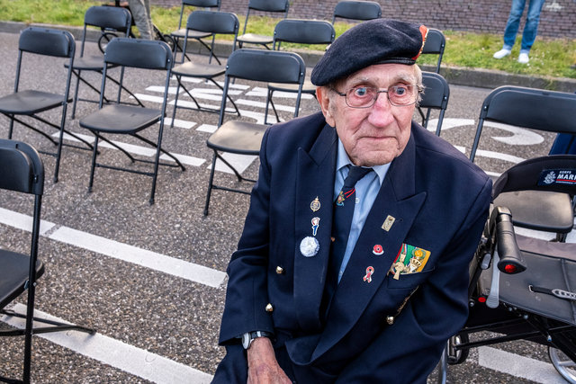 Veteran during May 4 commemoration