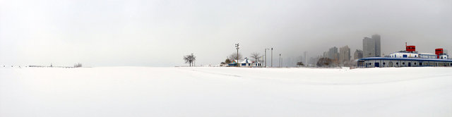 © CORDAY - Surface of the Moon - Chicago Winter, Boathouse