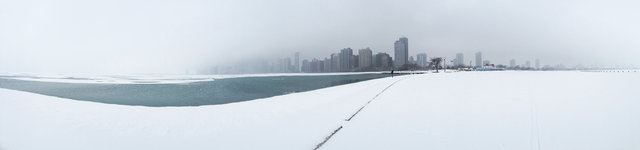 © CORDAY - Surface of The Moon - Chicago Winter, Lakefront