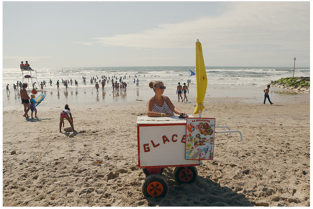A Woman Selling Ice Cream