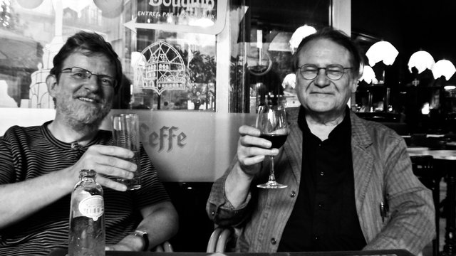 avec Charles François (Photo : Mina)