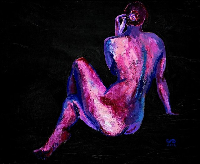 Stella II 33x41 akryl płótno 2014