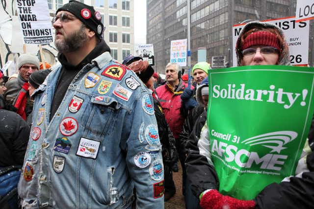 Union Rally in Support of Wisconsin