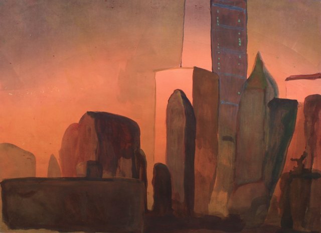 Lower Manhattan 22 x 29"