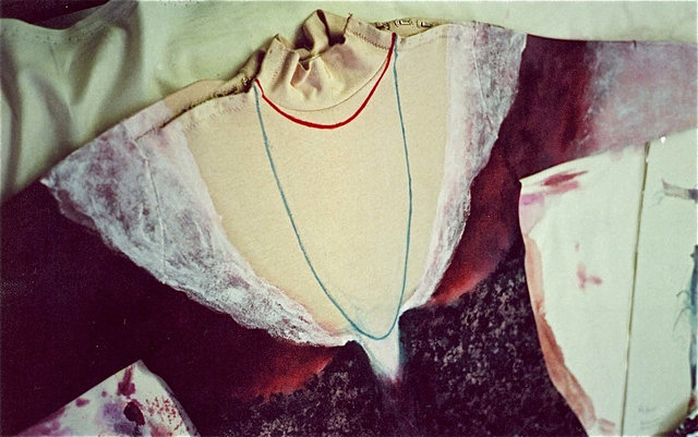 Flesh dyed lycra body painted to imitate lace collar and bodice.jpg