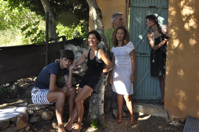 Mathieu, Isabelle, Vincent, Nina, Camille