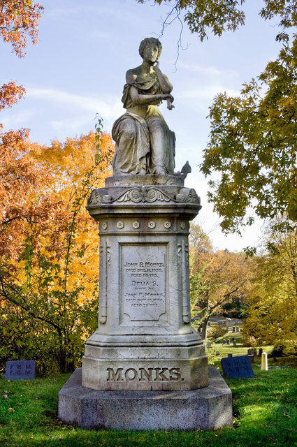 Victorian Sculpture at Forest Hills Cemetery