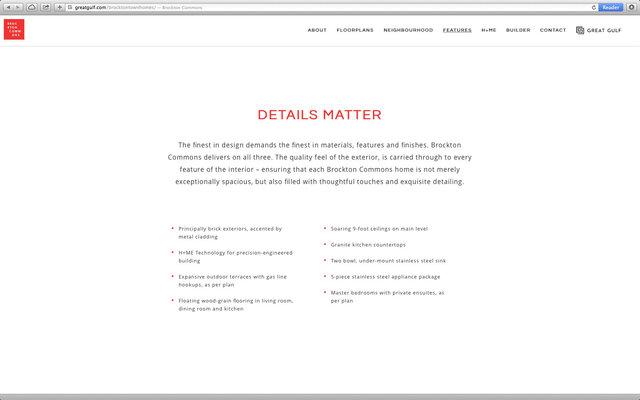 BROCKTON COMMONS TOWNHOMES WEBSITE 11/13