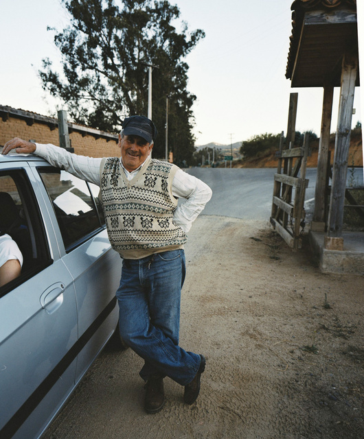 at the gate of la casona