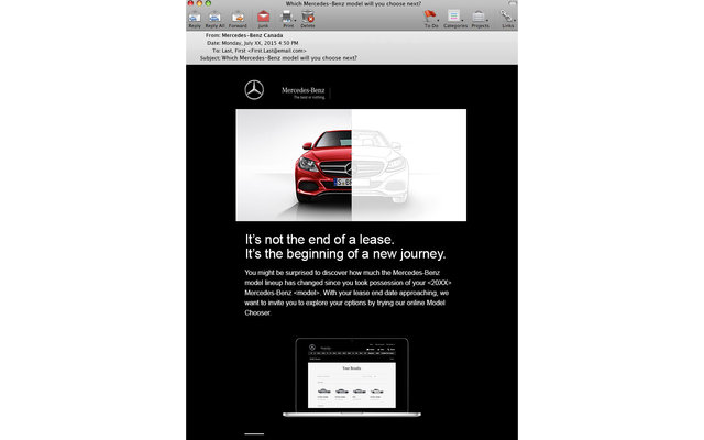 MERCEDES-BENZ REPURCHASE STREAM EMAIL #5 13/15