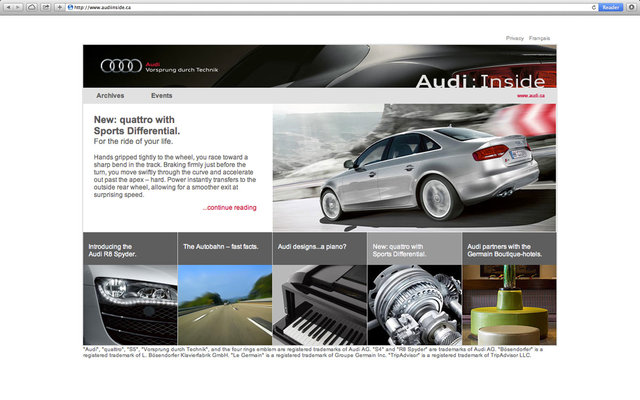 AUDI CANADA E-NEWSLETTER  5/8