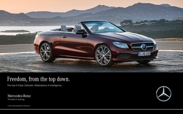 MERCEDES-BENZ E-CLASS CABRIOLET PRINT AD  1/3