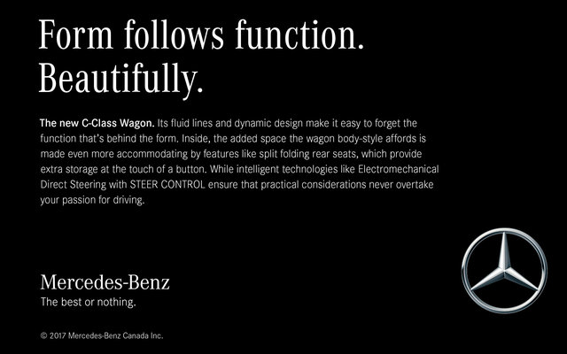 MERCEDES-BENZ C-CLASS WAGON PRINT AD  4/6