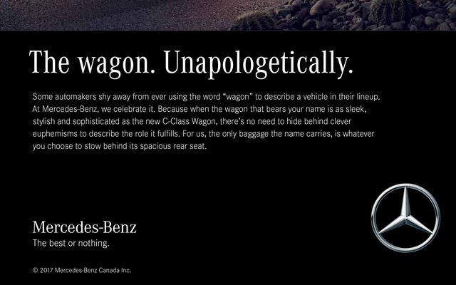 MERCEDES-BENZ C-CLASS WAGON PRINT AD  2/6
