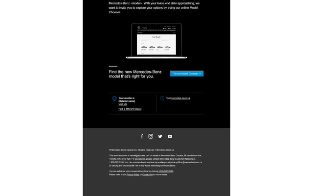 MERCEDES-BENZ REPURCHASE STREAM EMAIL #5 15/15