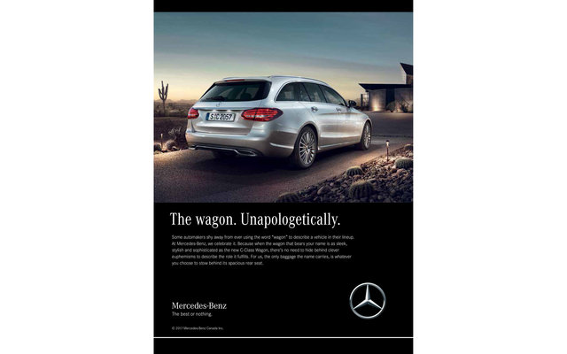 MERCEDES-BENZ C-CLASS WAGON PRINT AD  1/6
