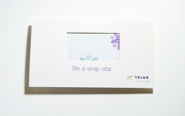 TELUS HOLIDAY DIRECT MAIL  1/4