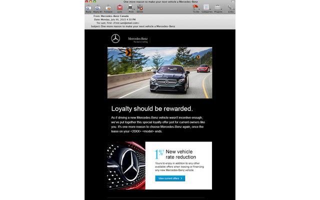 MERCEDES-BENZ REPURCHASE STREAM EMAIL #4  10/15 
