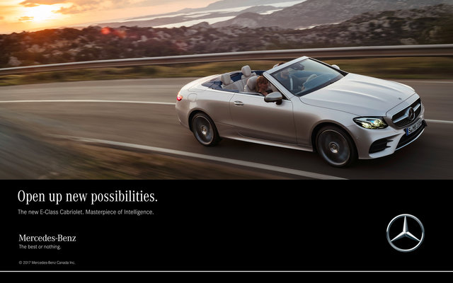 MERCEDES-BENZ E-CLASS CABRIOLET PRINT AD  2/3