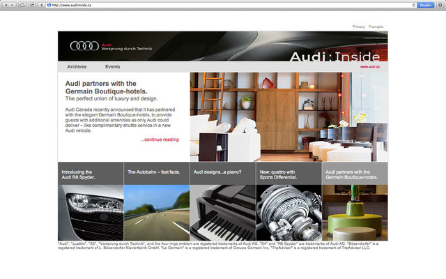 AUDI CANADA E-NEWSLETTER  7/8