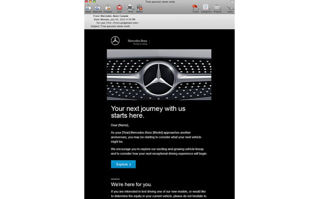 MERCEDES-BENZ REPURCHASE STREAM EMAIL #3  7/15 