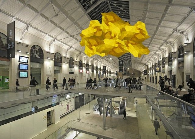 TRIptyque lamp, Saint-Lazare Station, Paris