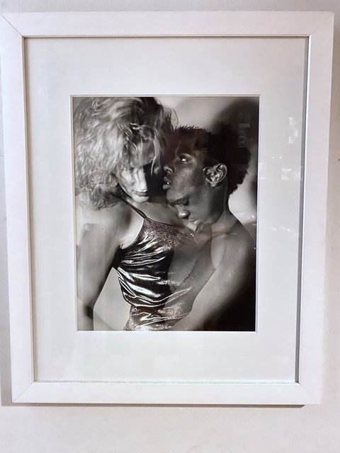 Chloe and Terry (double exposed) vintage print