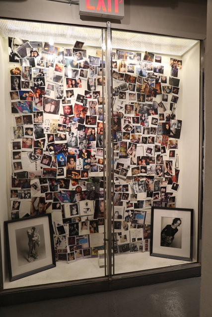 Katrina del Mar: Wall of Polaroids installation view Feral Women Filmed Portraits Prince Street Project Space Leslie Lohman Museum NYC Katrina del Mar Immersive Exhibition