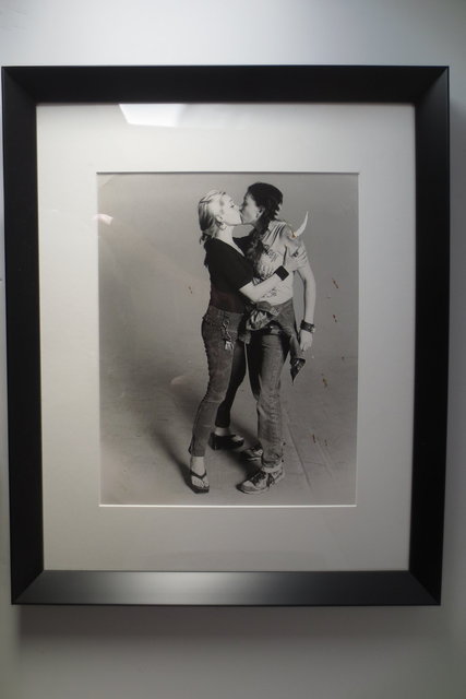 Nicolette Kisses me, NYC 2002 vintage print