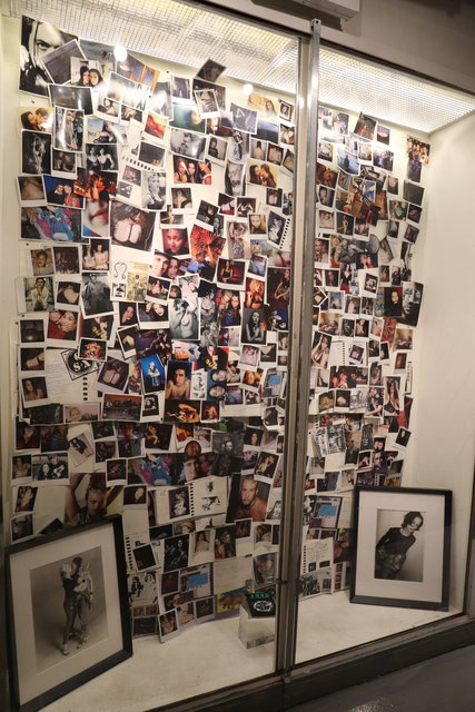 Katrina del Mar: Wall of Polaroids installation view Feral Women Filmed Portraits Prince Street Project Space Leslie Lohman Museum NYC Katrina del Mar Immersive Exhibition