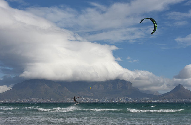 Bloubergstrand South Africa with Table Mountain in the background