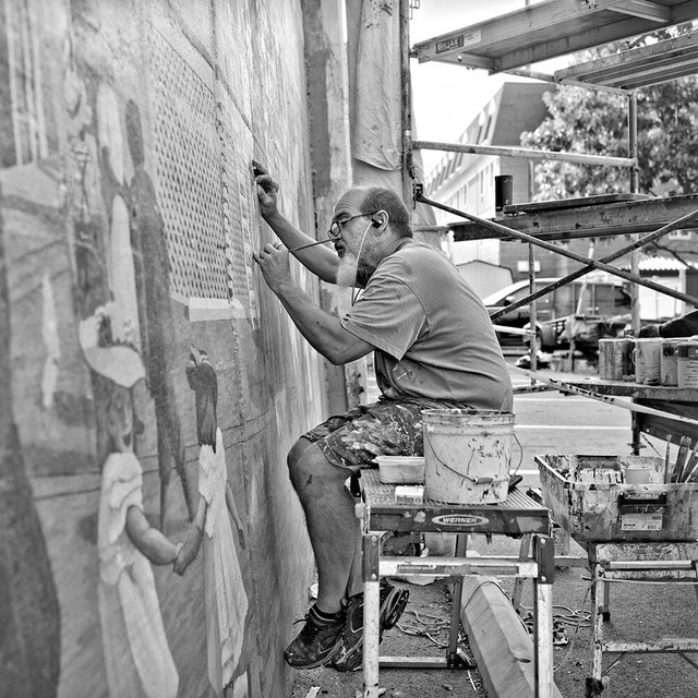 Chris Frugé, Louisiana Muralist, Maysville, KY