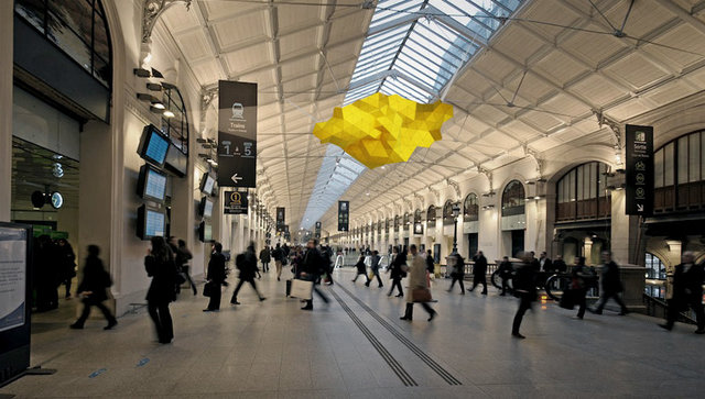 TRIptyque lamp, Saint-Lazare Station, Paris