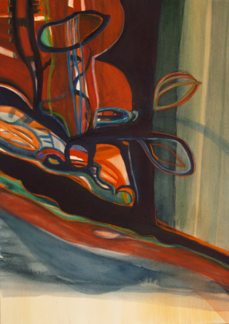 Nature's Edge, Mixed Media on Paper, 14"x10"