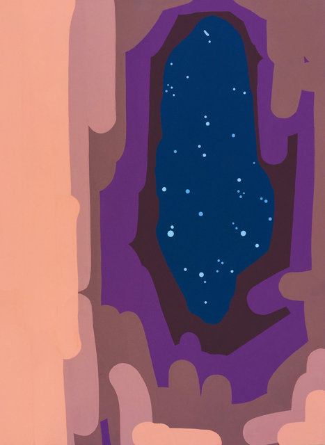 Desire Cave 6, 2017, gouache on paper