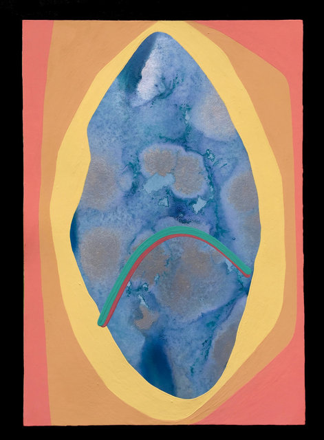 Desire Cave 13, 2017, gouache on paper