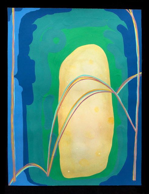 Desire Cave 11, 2017, gouache on paper