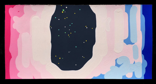 Desire Cave 8, 2017, gouache on paper