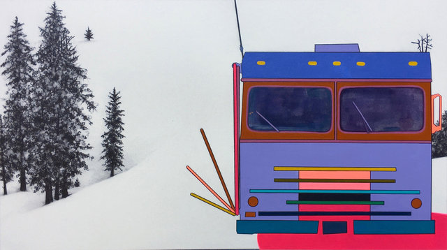 Lot 14, 2017, graphite and gouache on paper, 8 ½ x 15”