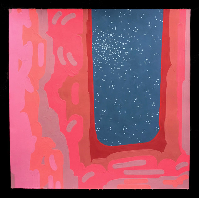 Desire Cave 14, 2017, gouache on paper