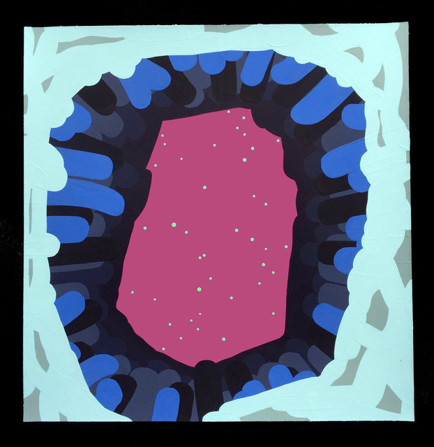 Desire Cave 7, 2017, gouache on paper