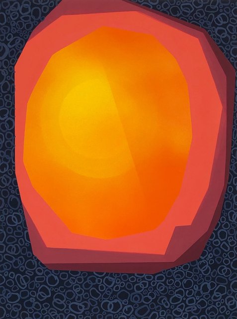 Safety in the Shade, 2019, gouache on panel