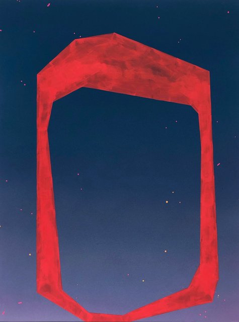 An Unexpected Path, 2019, gouache on panel
