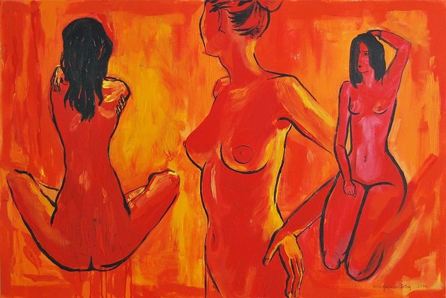 Rubrum z cyklu Umizgi 60x90 akryl płótno 2014