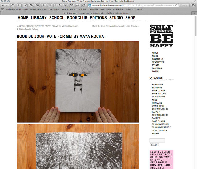 SELF PUBLISH BE HAPPY - BOOK DU JOUR - MAY 2013